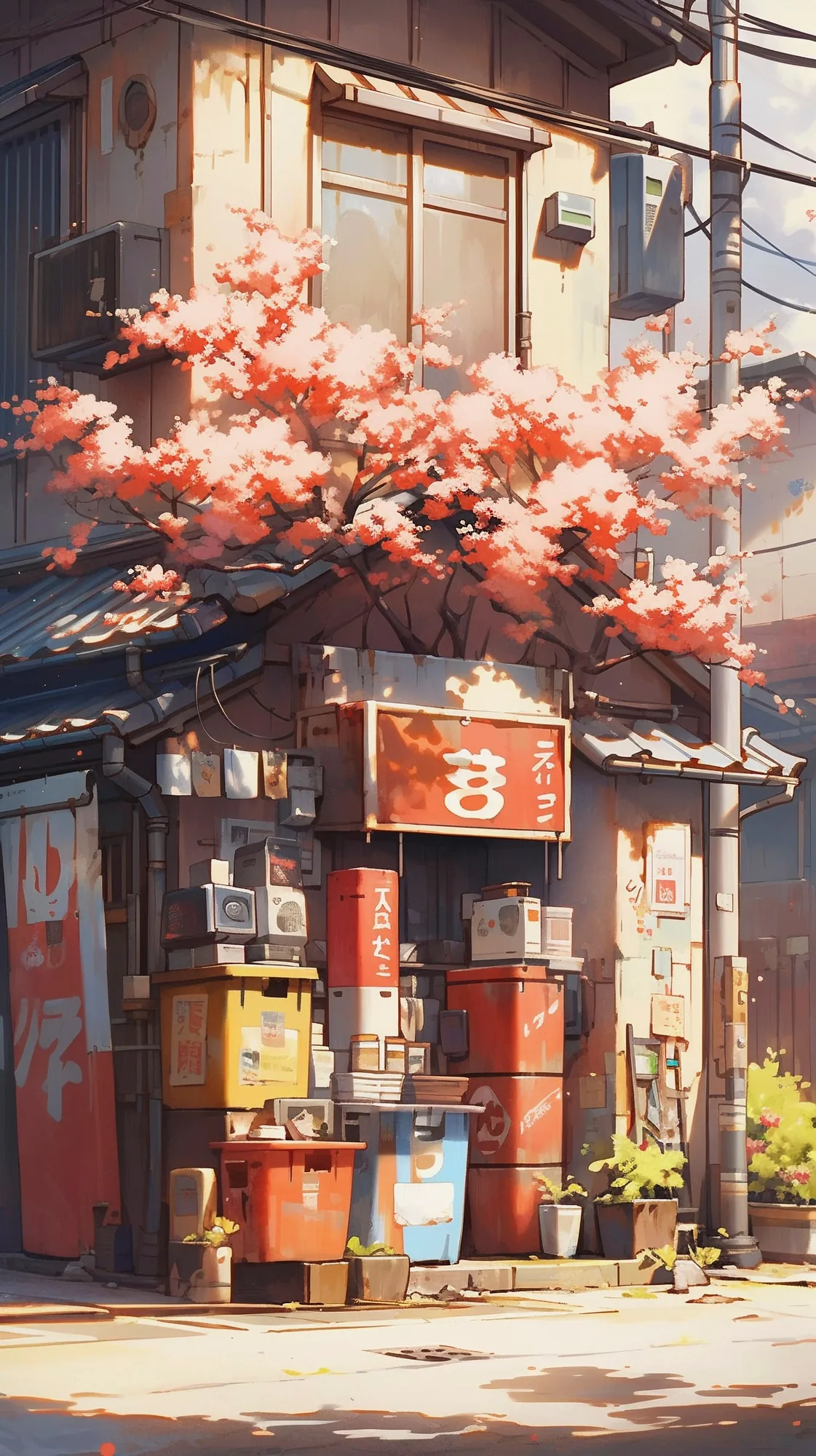 Akihabara shops and street energy
